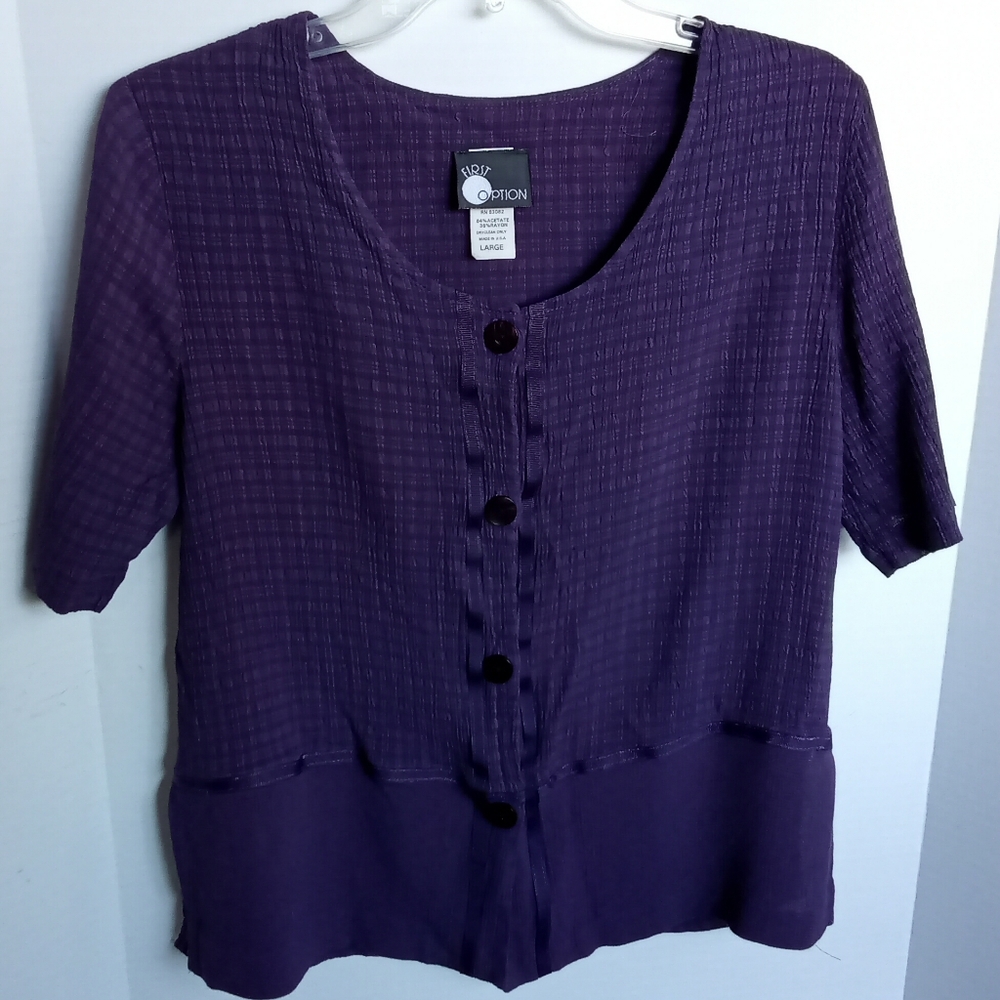 Purple Women's Top by First Option
